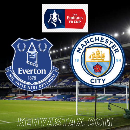 where to watch the fa cup Everton V MAn City