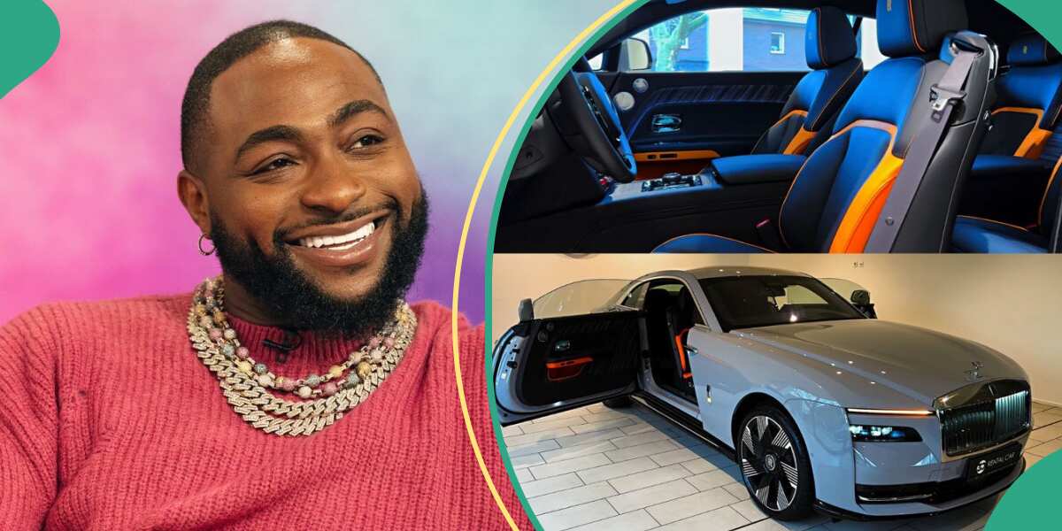 Video and Photos emerge How Davido confirmed arrival of his 2024 Rolls